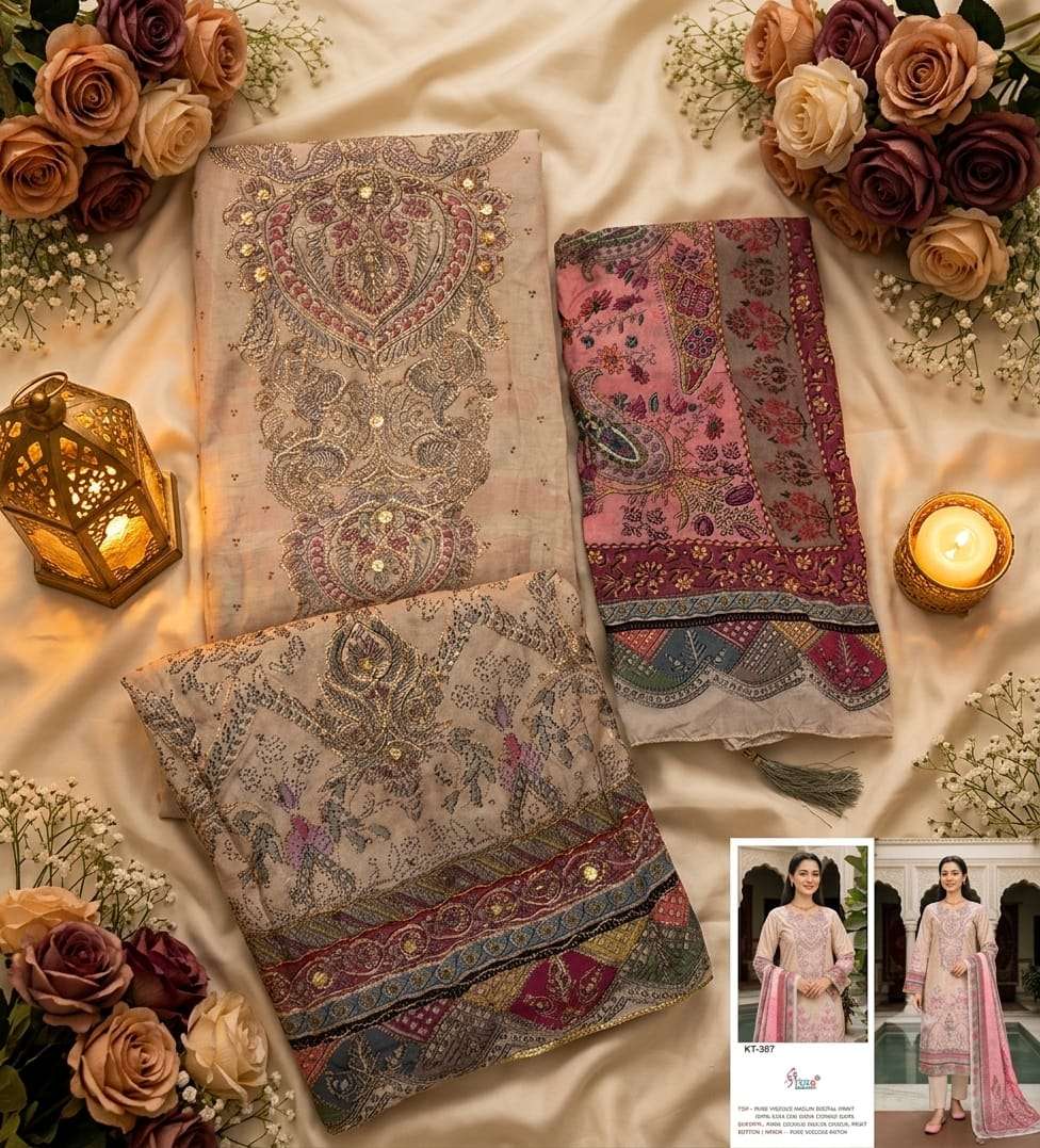 SHREE FAB KT-387 Viscose Muslin Pakistani Suit