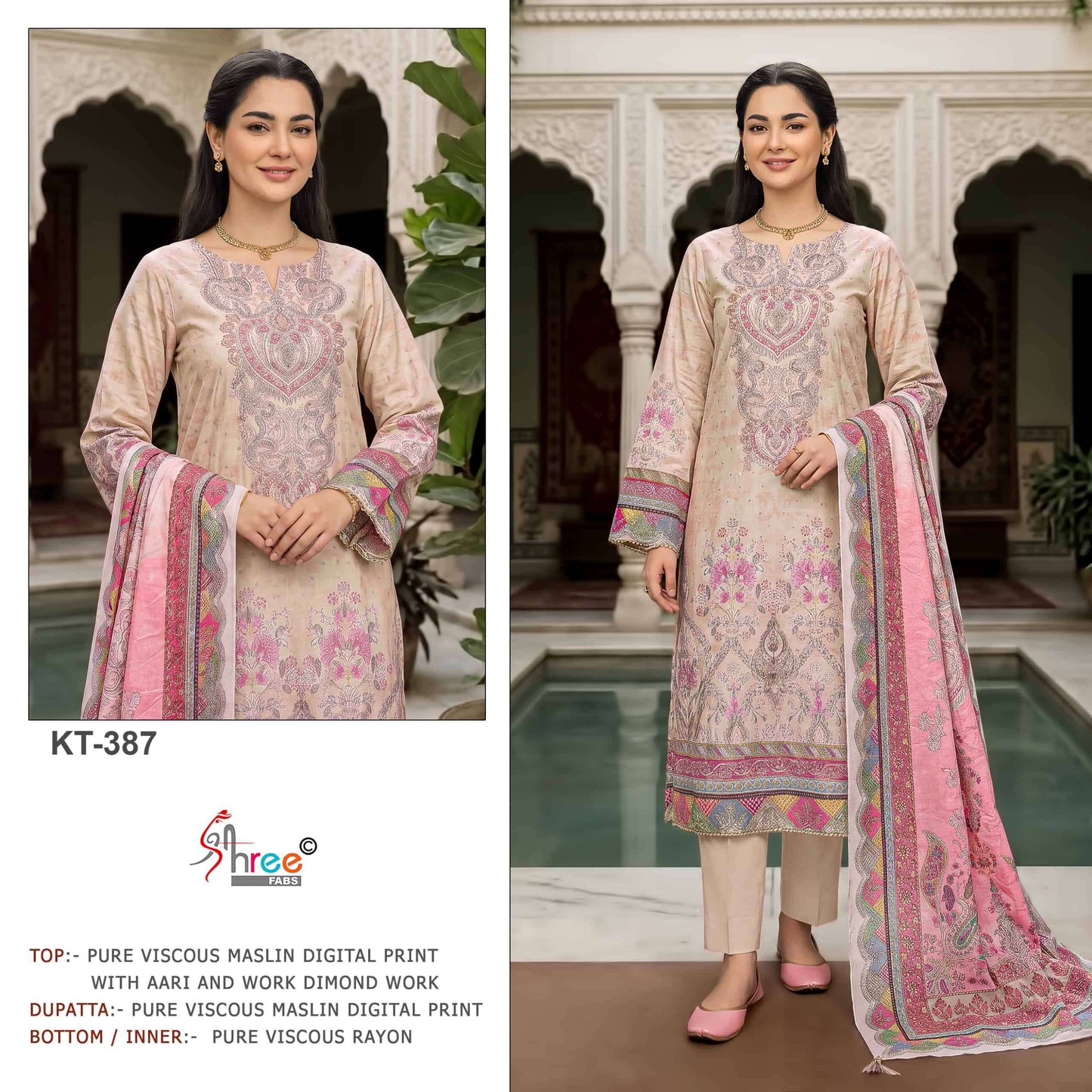 SHREE FAB KT-387 Viscose Muslin Pakistani Suit