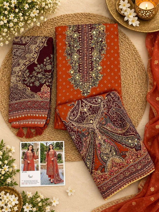 SHREE FAB KT-419 Viscose Muslin Salwar Suit