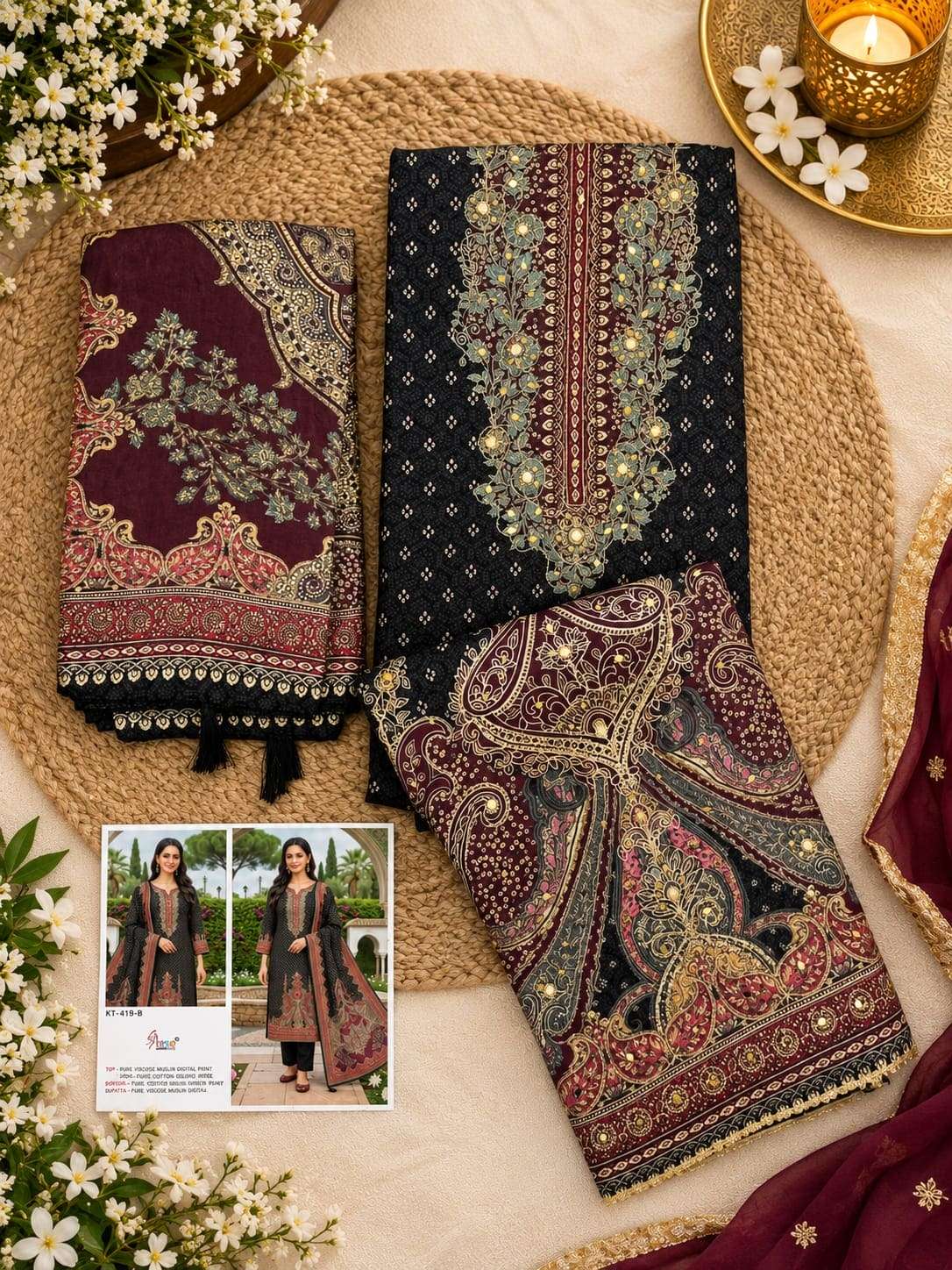 SHREE FAB KT-419 Viscose Muslin Salwar Suit
