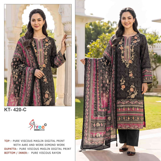 SHREE FAB KT-420 Viscose Muslin Salwar Suit