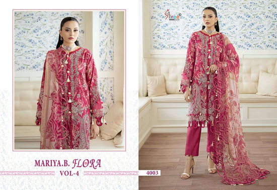Shree Fab Maria B Flora Cotton Printed Dress Material - Amrah Wholesale