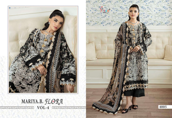 Shree Fab Maria B Flora Cotton Printed Dress Material - Amrah Wholesale