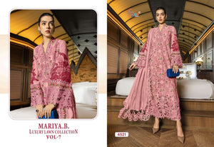 SHREE FAB Maria B Lawn Collection Vol-7 Cotton Embroidered Pakistani Suit - Amrah Wholesale