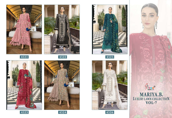 SHREE FAB Maria B Lawn Collection Vol-7 Cotton Embroidered Pakistani Suit - Amrah Wholesale