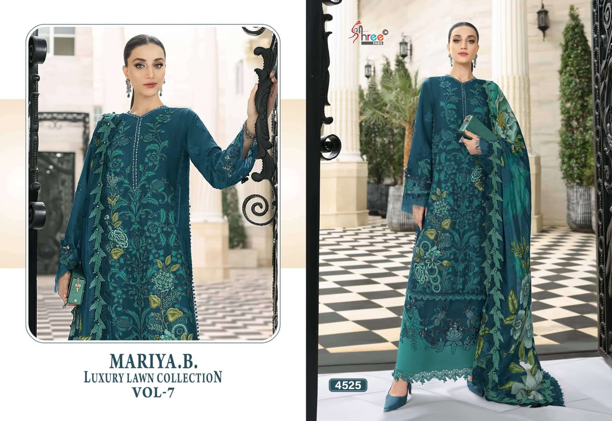 SHREE FAB Maria B Lawn Collection Vol-7 Cotton Embroidered Pakistani Suit - Amrah Wholesale