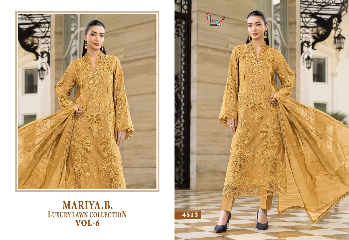 SHREE FAB Maria B Lawn Collection Vol-6 Cotton Printed Pakistani Suit