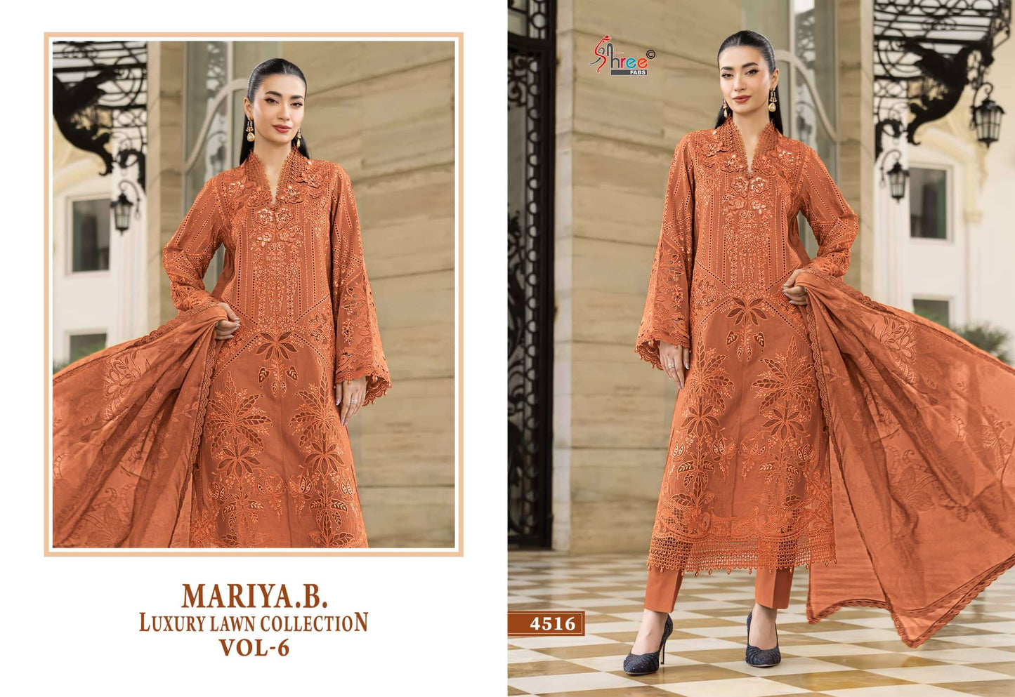 SHREE FAB Maria B Lawn Collection Vol-6 Cotton Printed Pakistani Suit