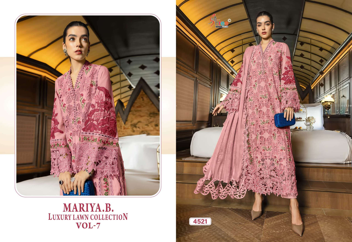 SHREE FAB Maria B Lawn Collection Vol-7 Cotton Embroidered Pakistani Suit