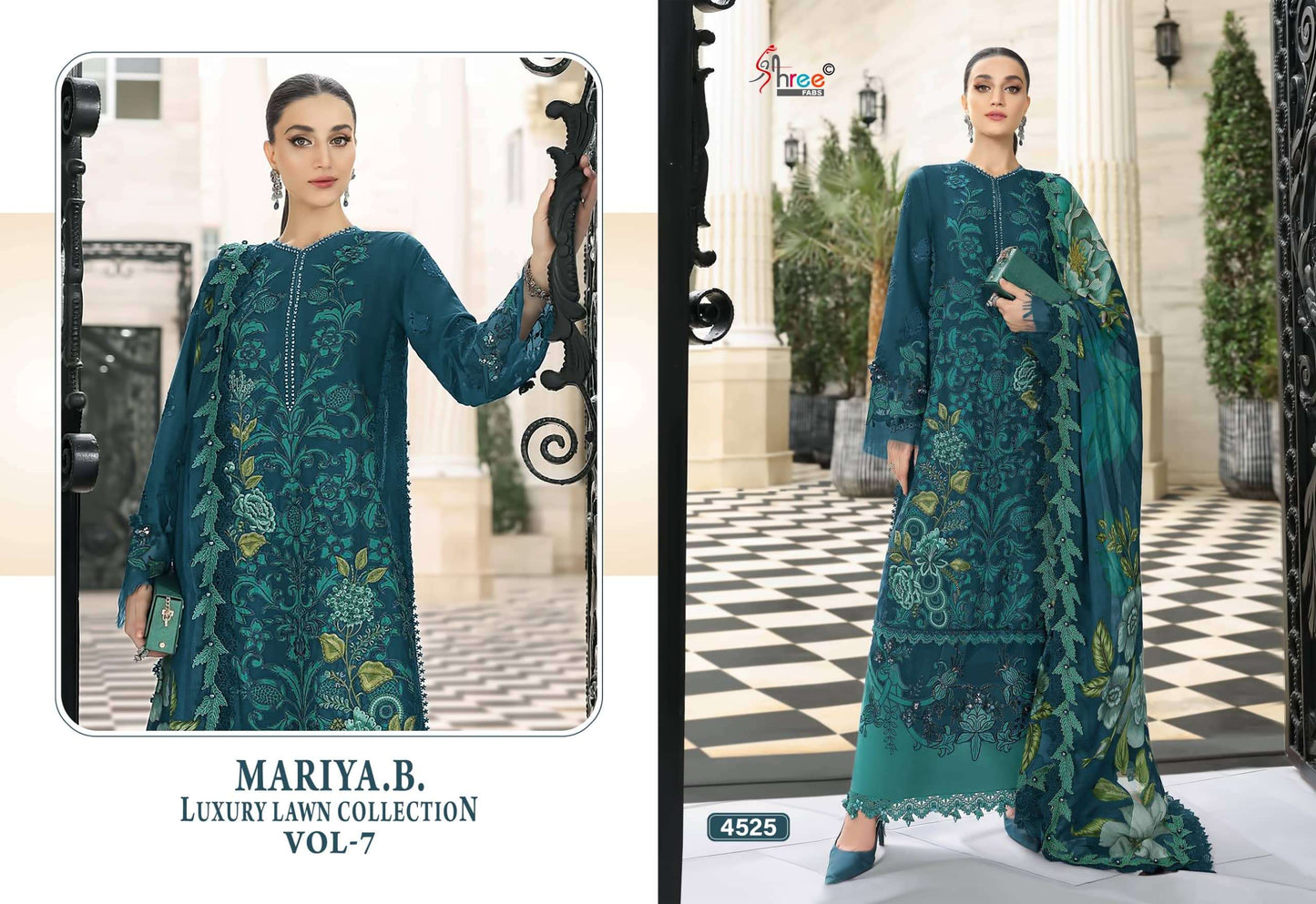SHREE FAB Maria B Lawn Collection Vol-7 Cotton Embroidered Pakistani Suit