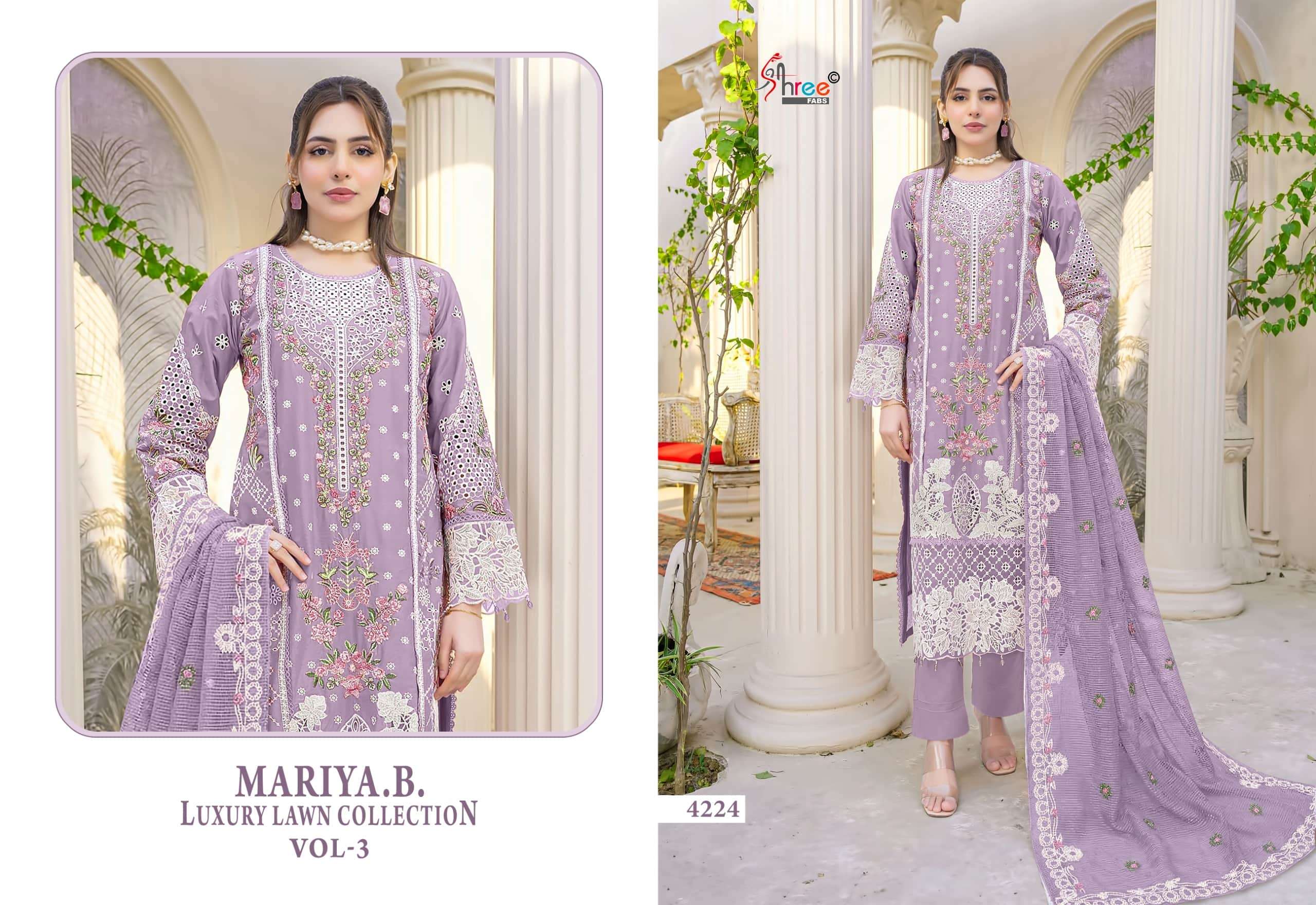 Shree Fab Mariab Luxury Lawn Vol - 03 - Amrah Wholesale