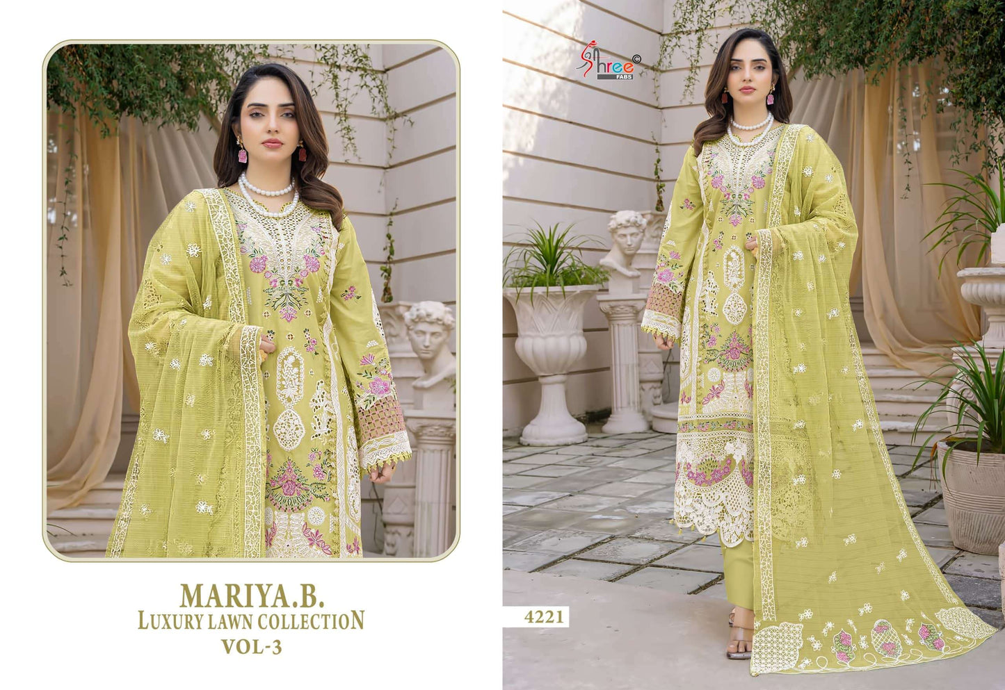 Shree Fab Mariab Luxury Lawn Vol - 03 - Amrah Wholesale
