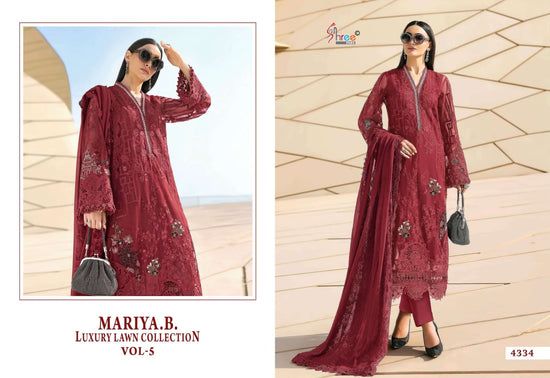SHREE FAB MARIAB LUXURY LAWN VOL - 05 Cotton Pakistani Suit - Amrah Wholesale