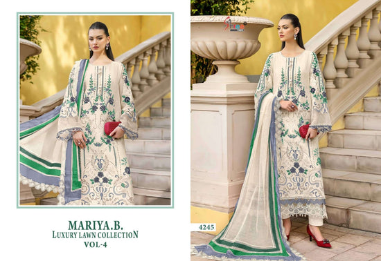 Shree Fab Mariya B Lawn Cotton Embroidery Pakistani Suit - Amrah Wholesale