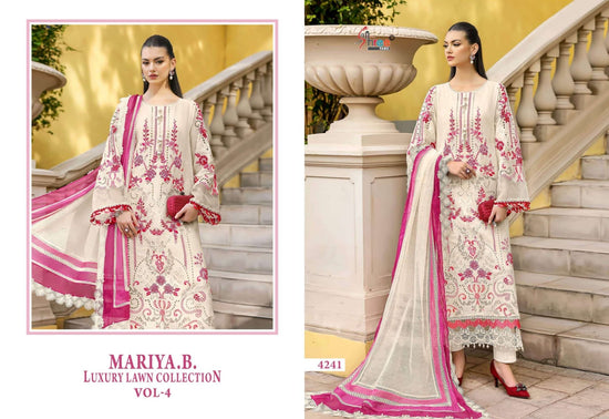 Shree Fab Mariya B Lawn Cotton Embroidery Pakistani Suit - Amrah Wholesale