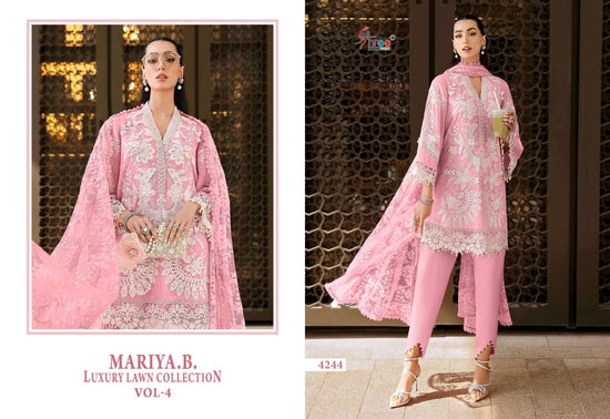 Shree Fab Mariya B Lawn Cotton Embroidery Pakistani Suit - Amrah Wholesale