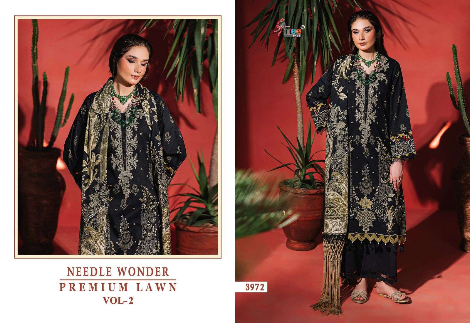 Shree Fab Needle Wonder Lawn Vol-02