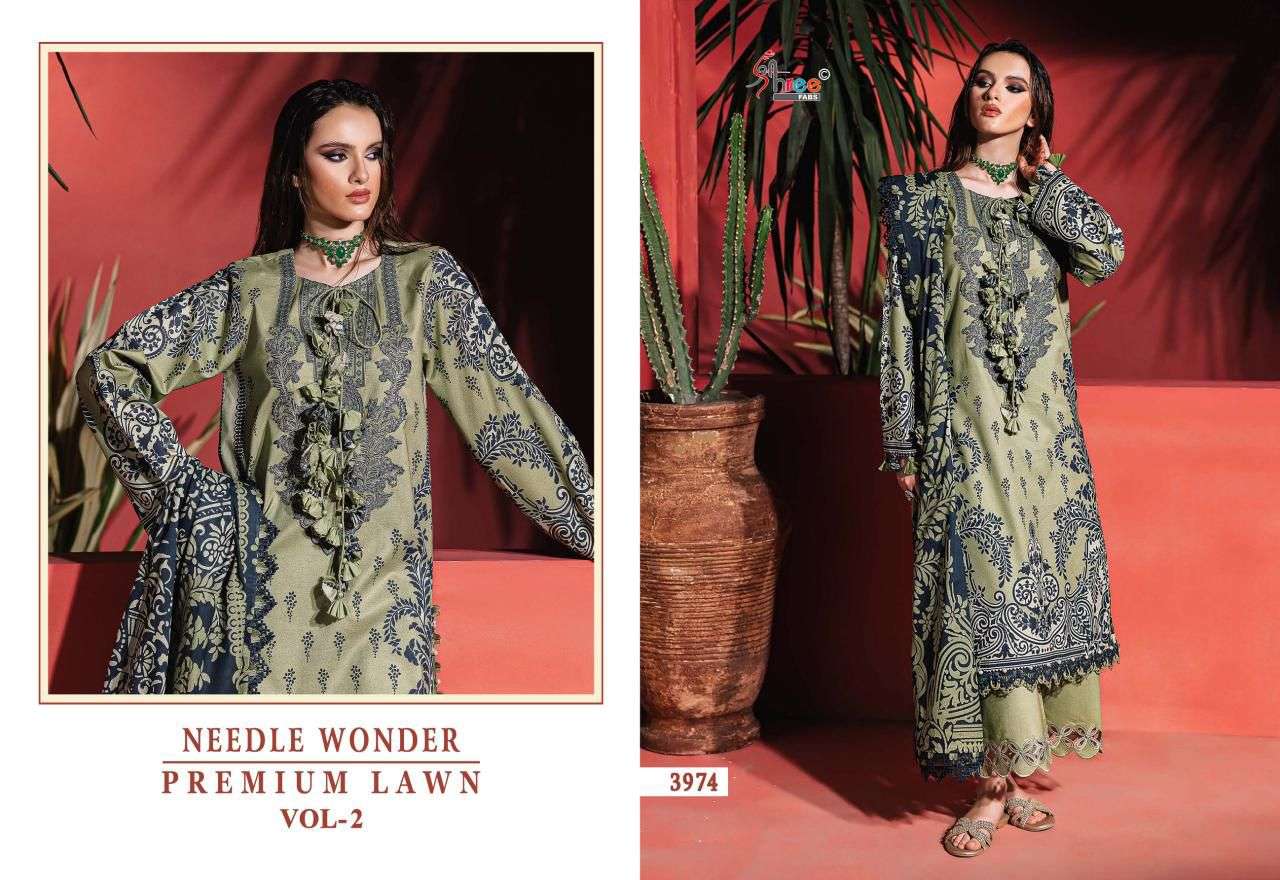 Shree Fab Needle Wonder Lawn Vol-02