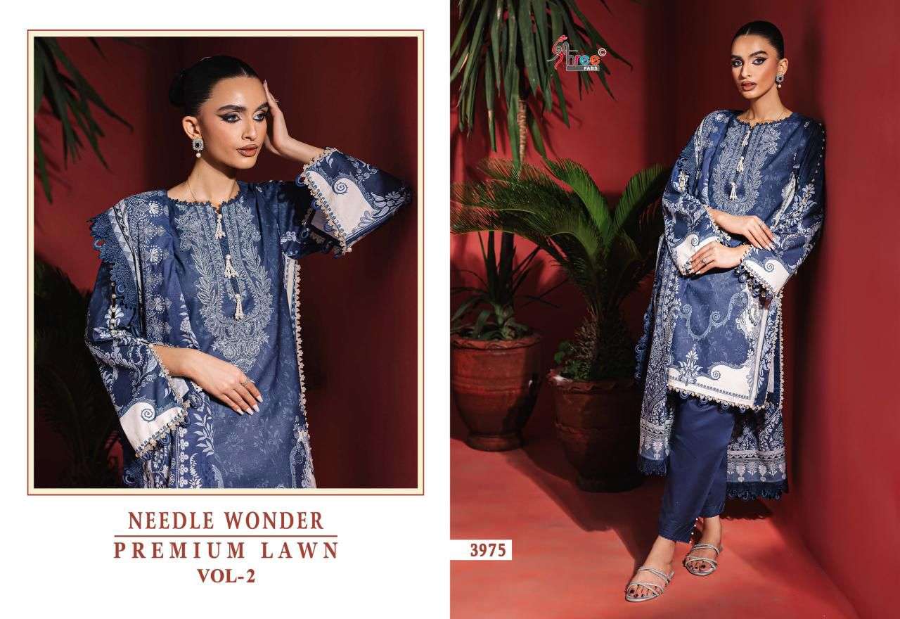 Shree Fab Needle Wonder Lawn Vol-02