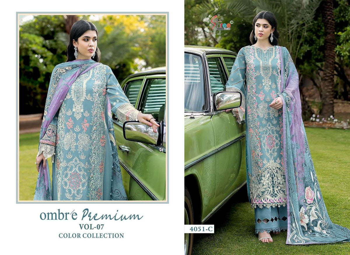 Fab Shree Fab Ombre 4051 - Amrah Wholesale