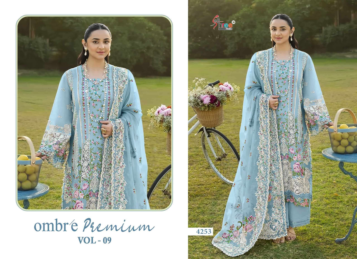 Shree Fab Ombre Premium Vol - 9 Pakistani Suit Wholesale Catalogue - Amrah Wholesale