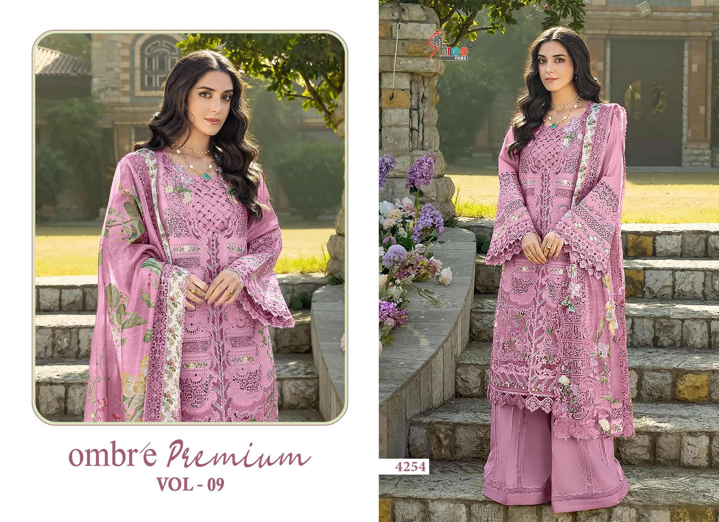 Shree Fab Ombre Premium Vol - 9 Pakistani Suit Wholesale Catalogue - Amrah Wholesale