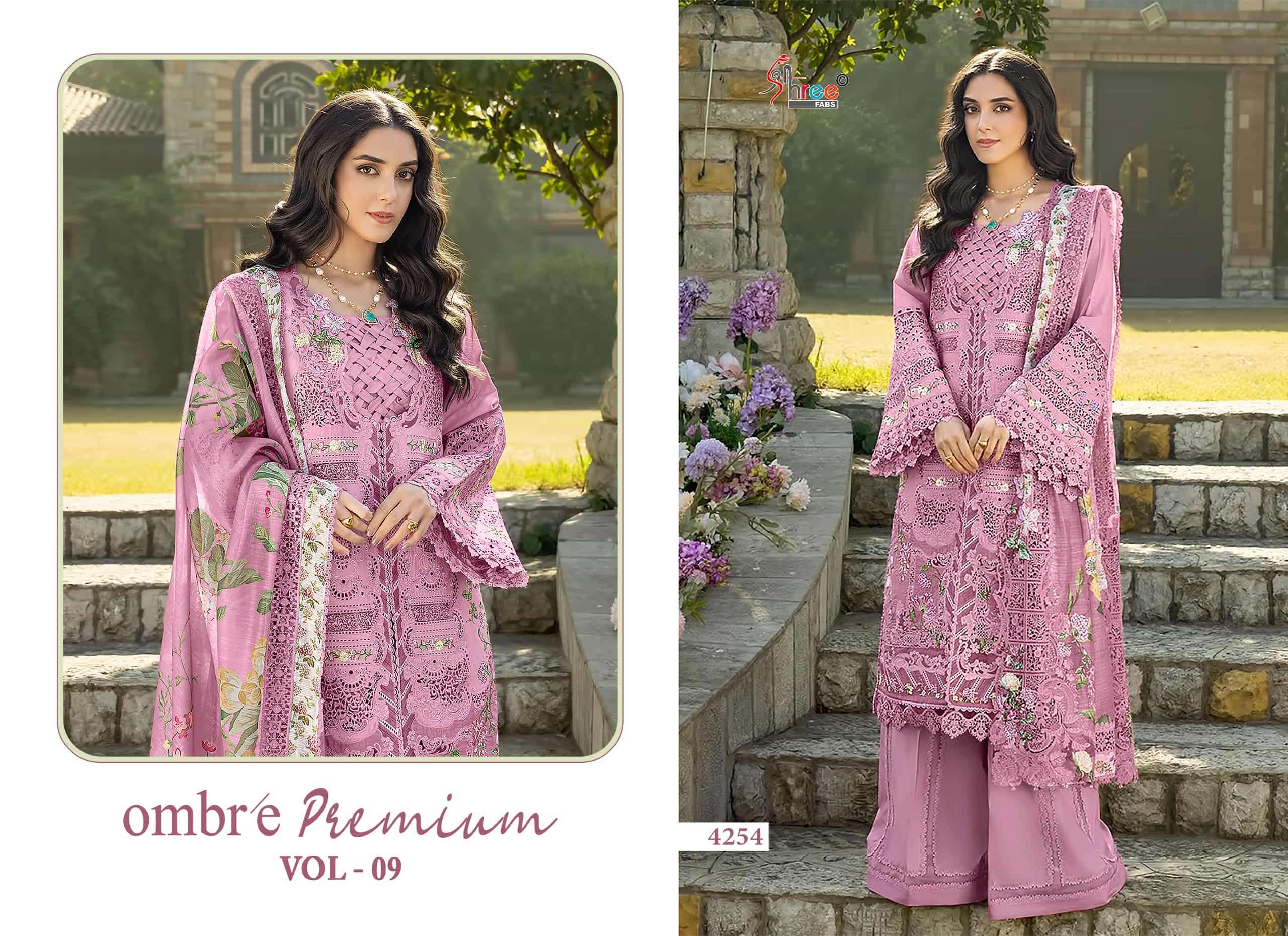 Shree Fab Ombre Premium Vol - 9 Pakistani Suit Wholesale Catalogue - Amrah Wholesale