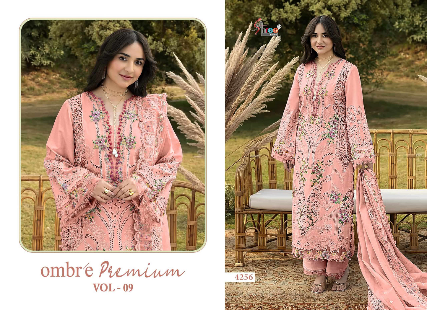 Shree Fab Ombre Premium Vol - 9 Pakistani Suit Wholesale Catalogue - Amrah Wholesale