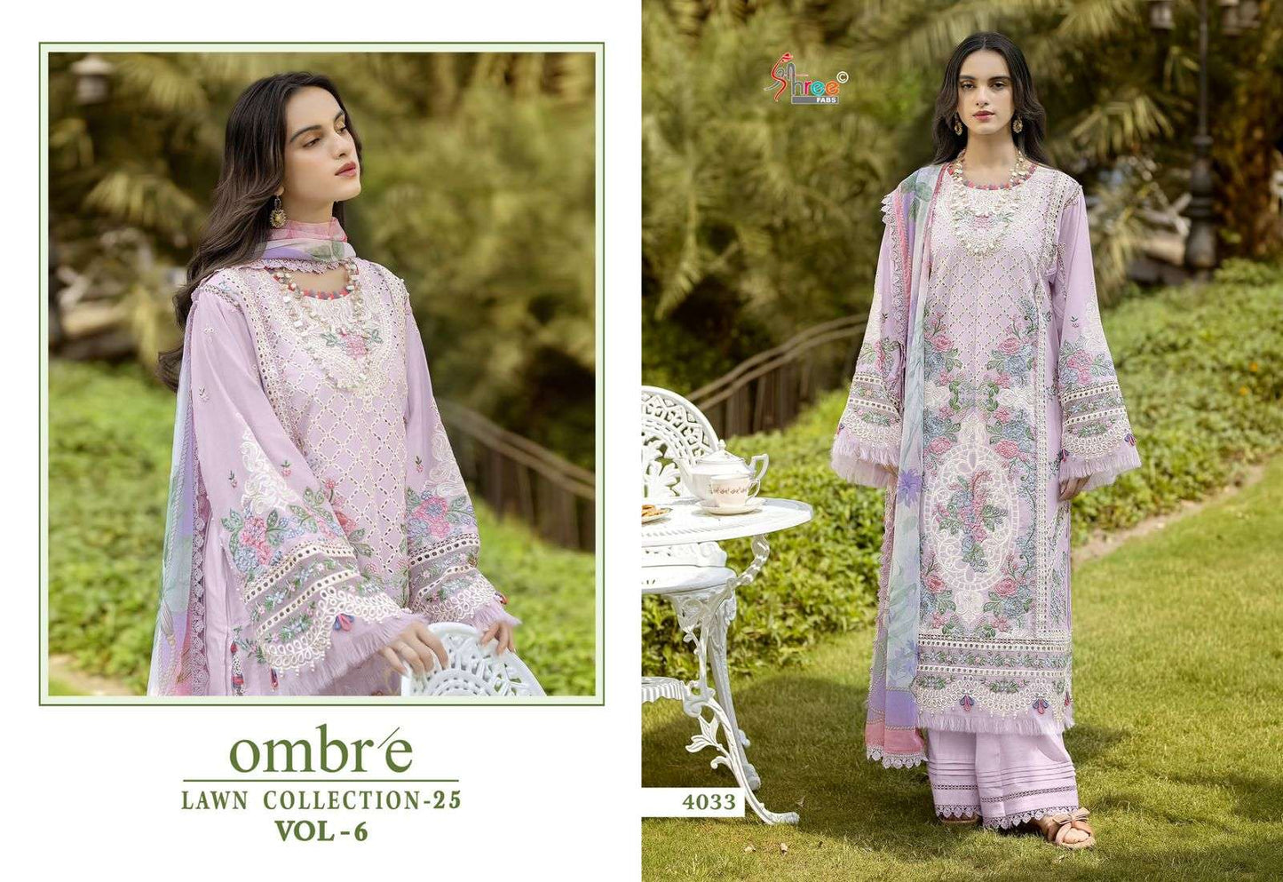 Shree Fab Ombre Lawn Collection Vol-06
