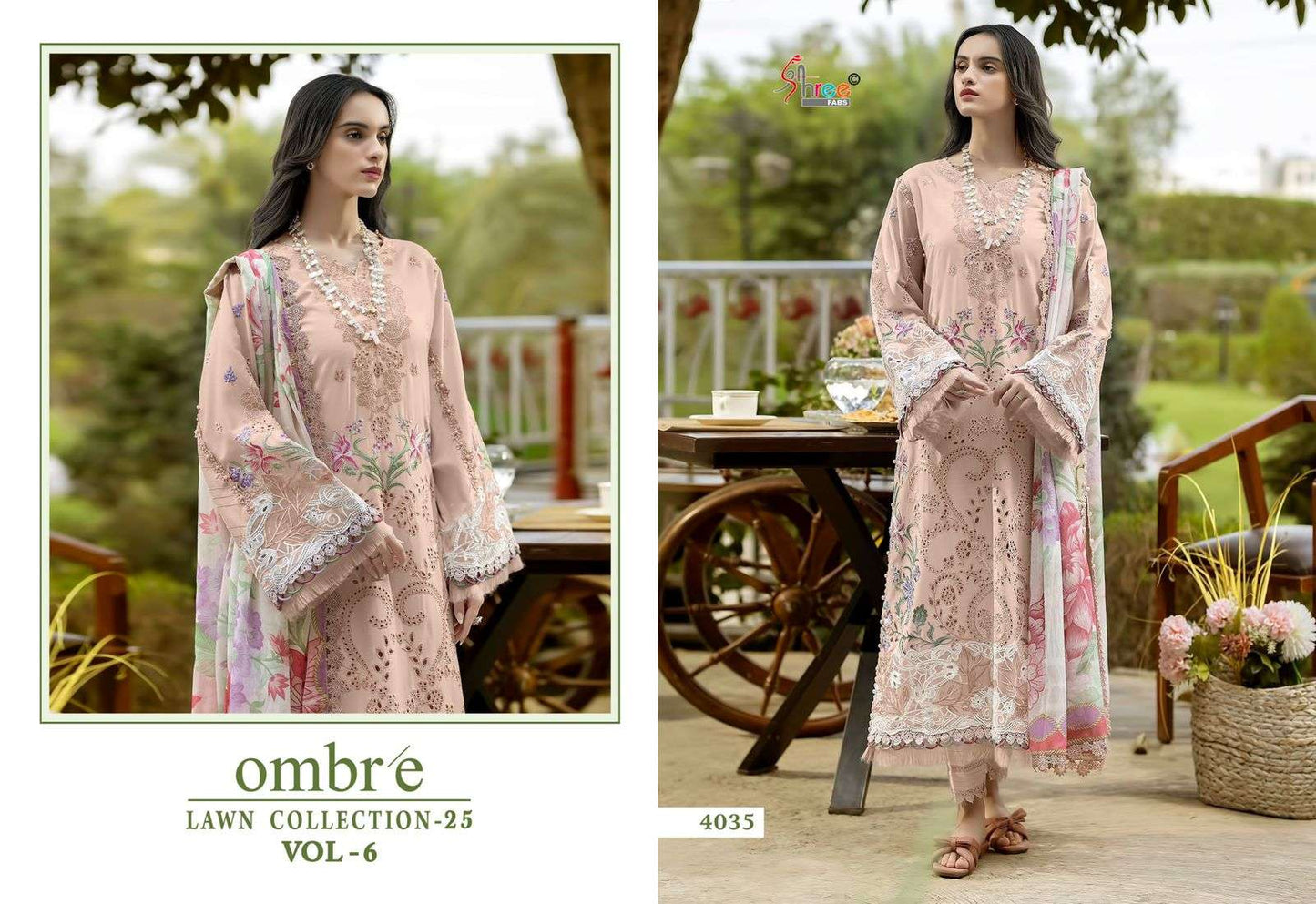 Shree Fab Ombre Lawn Collection Vol-06