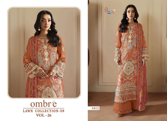 Shree Fab Ombre Lawn Collection Vol-26 Cotton Pakistani Suit - Amrah Wholesale