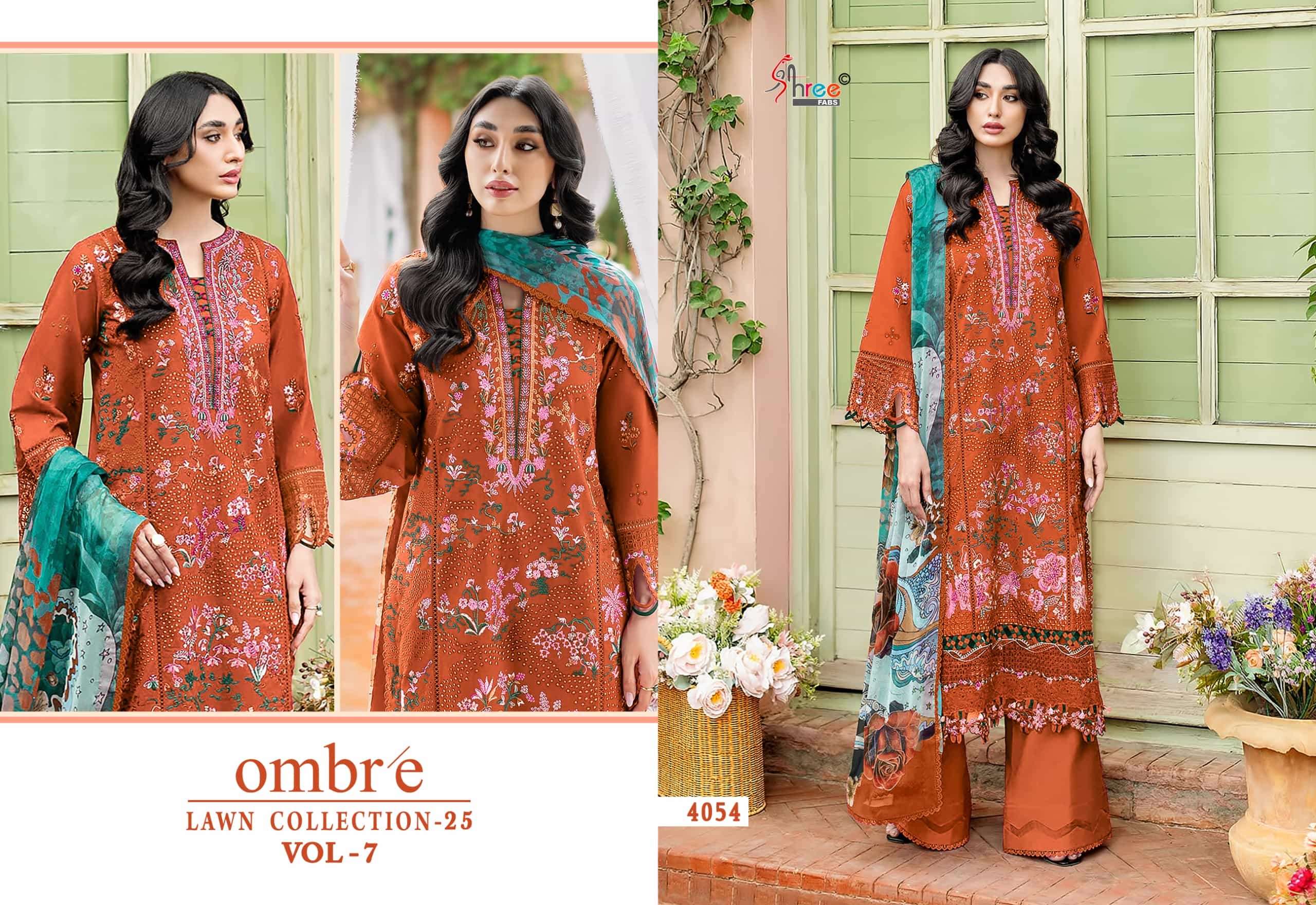 Shree Fab Ombre Lawn Collection Vol-07