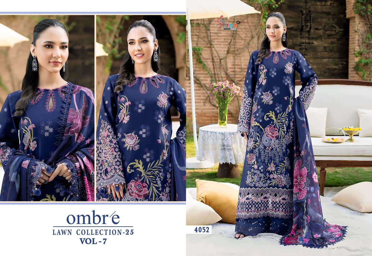 Shree Fab Ombre Lawn Collection Vol-07