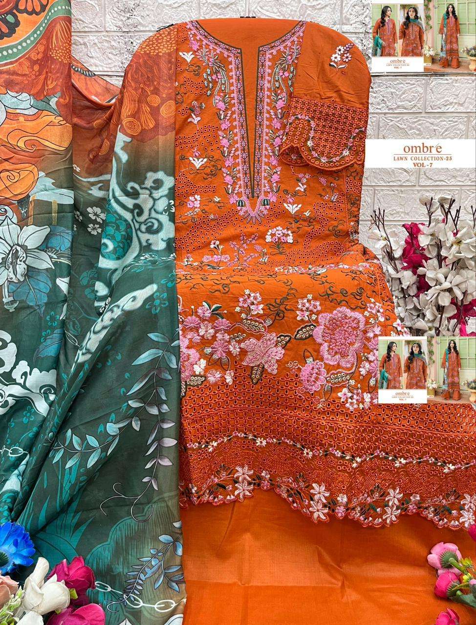Shree Fab Ombre Lawn Collection Vol-07