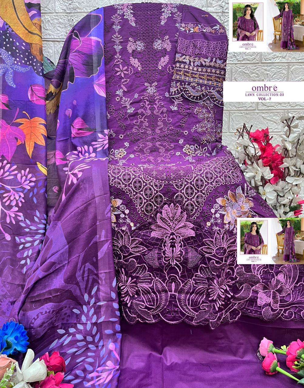 Shree Fab Ombre Lawn Collection Vol-07