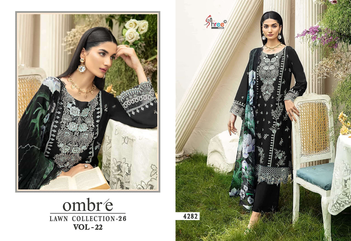 SHREE FAB OMBRE LAWN COLLECTION VOL - 22 Pakistani Suit - Amrah Wholesale