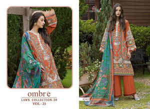SHREE FAB OMBRE LAWN COLLECTION VOL - 23 Cotton Pakistani Suit - Amrah Wholesale