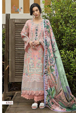 SHREE FAB OMBRE LAWN COLLECTION VOL - 23 Cotton Pakistani Suit - Amrah Wholesale