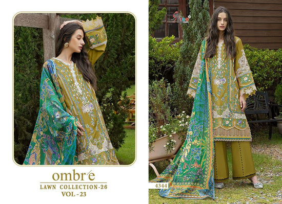 SHREE FAB OMBRE LAWN COLLECTION VOL - 23 Cotton Pakistani Suit - Amrah Wholesale