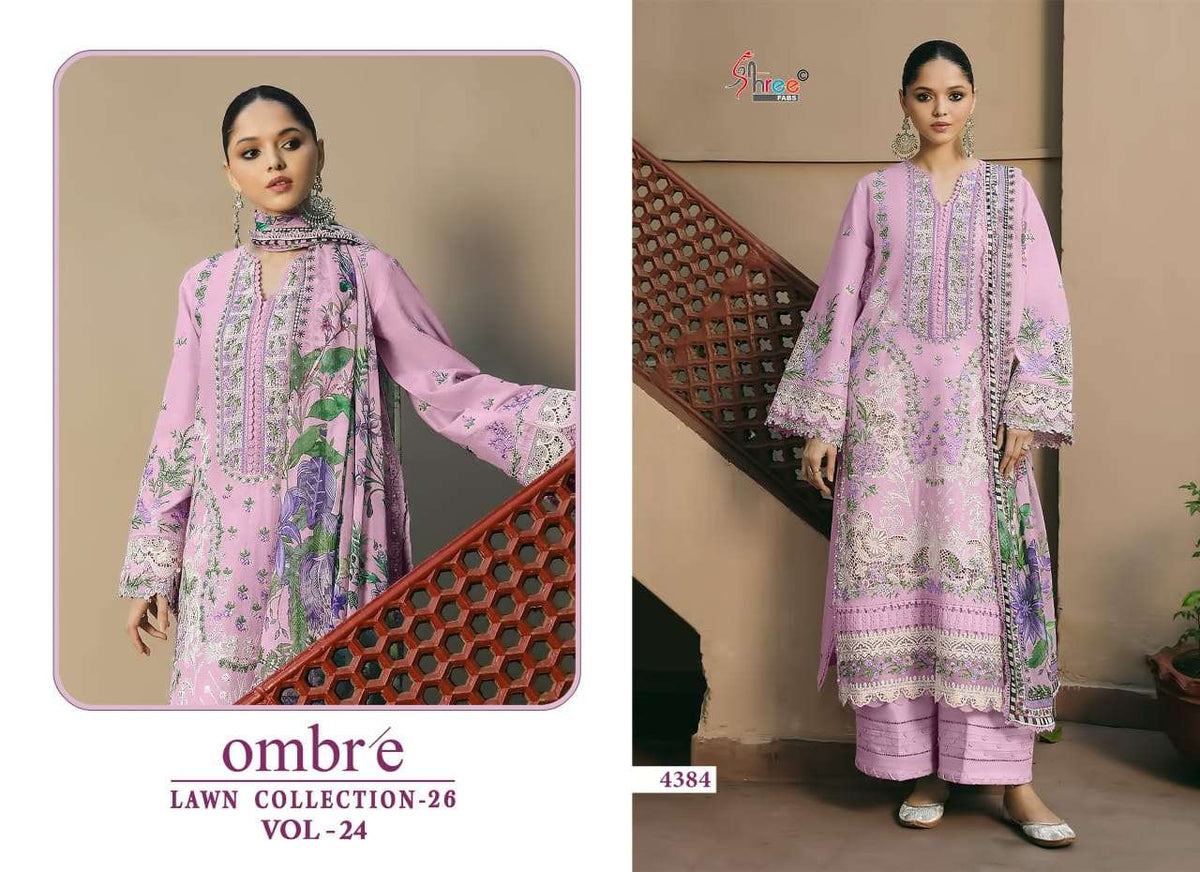 SHREE FAB OMBRE LAWN COLLECTION VOL-24 Cotton Printed Pakistani Suit