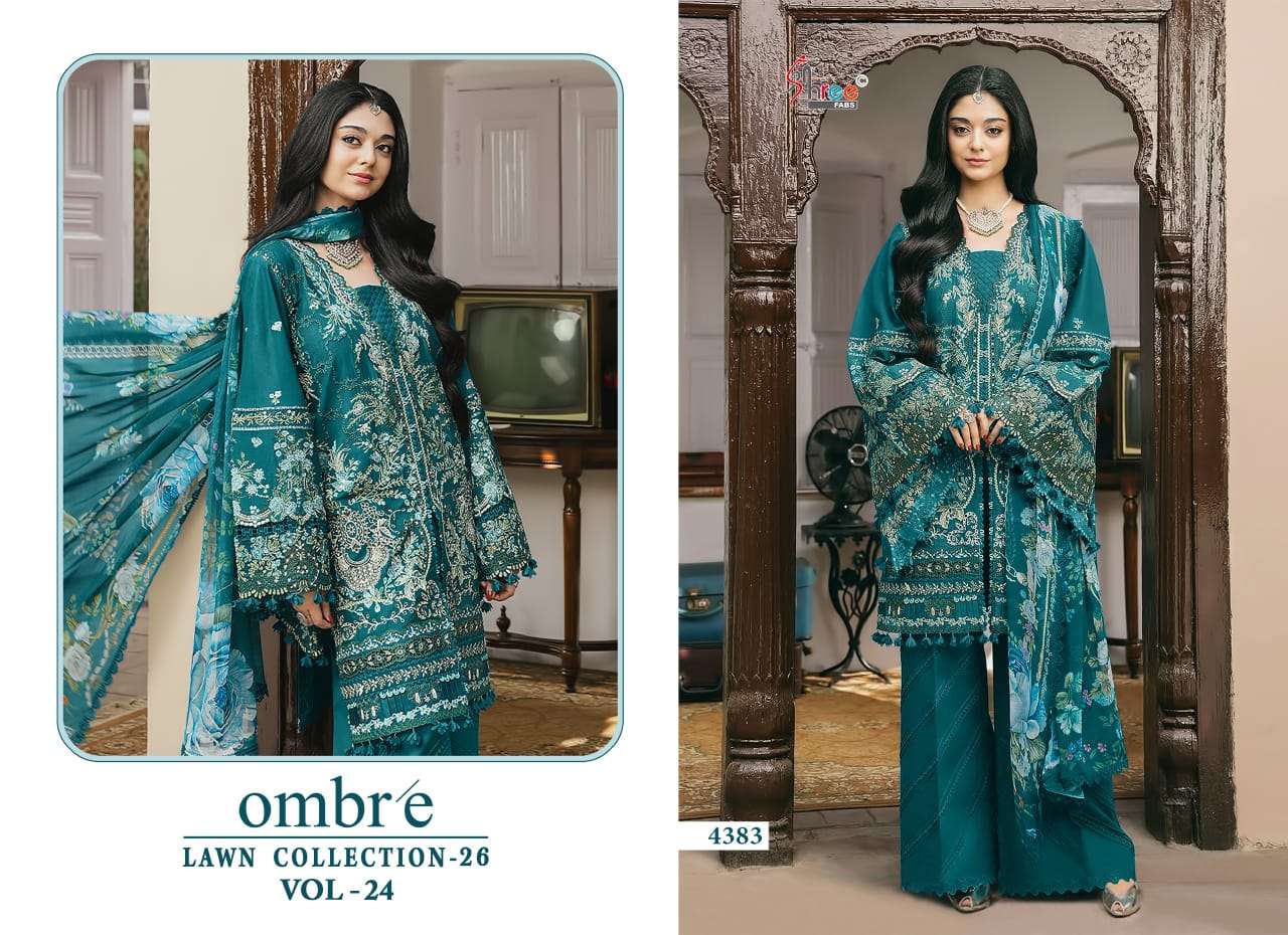 SHREE FAB OMBRE LAWN COLLECTION VOL-24 Cotton Printed Pakistani Suit