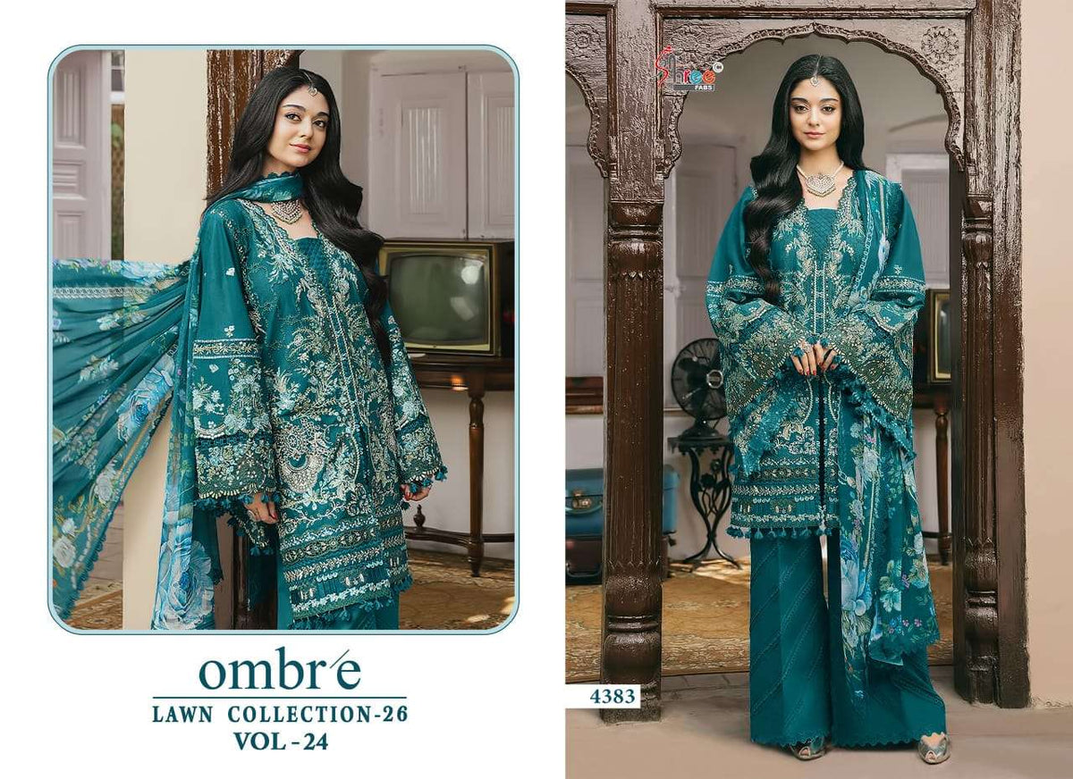 SHREE FAB OMBRE LAWN COLLECTION VOL-24 Cotton Printed Pakistani Suit