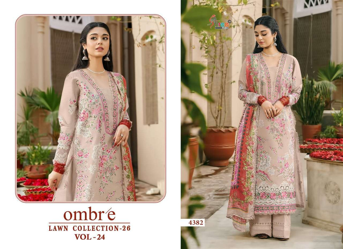 SHREE FAB OMBRE LAWN COLLECTION VOL-24 Cotton Printed Pakistani Suit