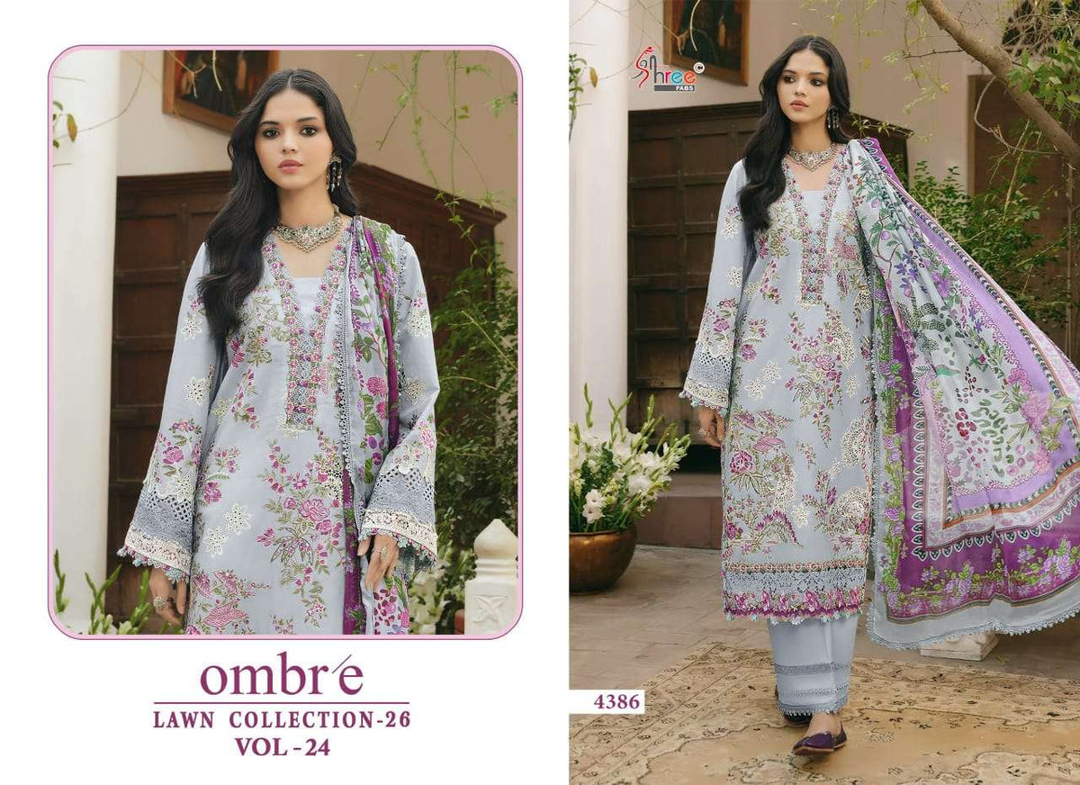 SHREE FAB OMBRE LAWN COLLECTION VOL-24 Cotton Printed Pakistani Suit