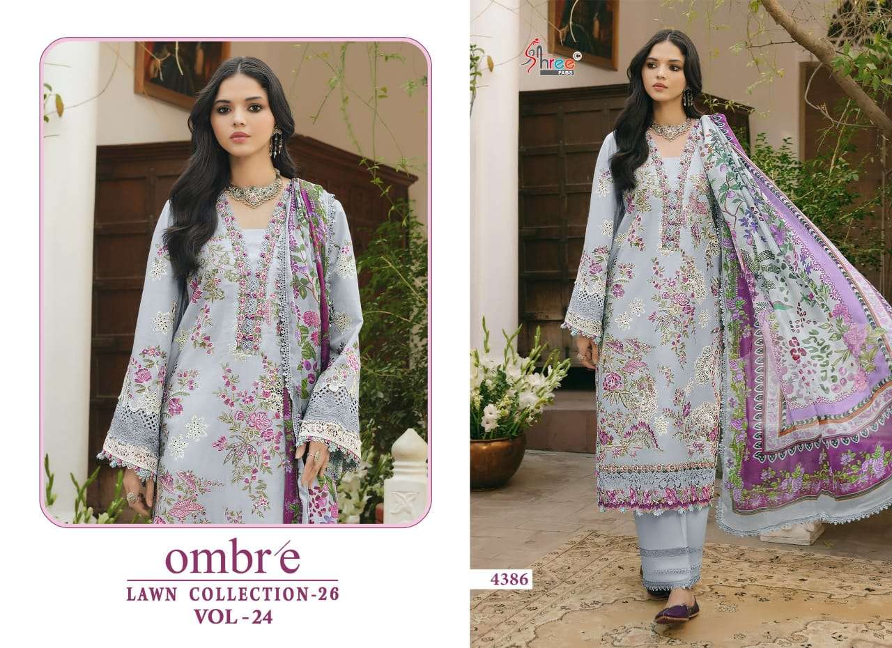 SHREE FAB OMBRE LAWN COLLECTION VOL-24 Cotton Printed Pakistani Suit