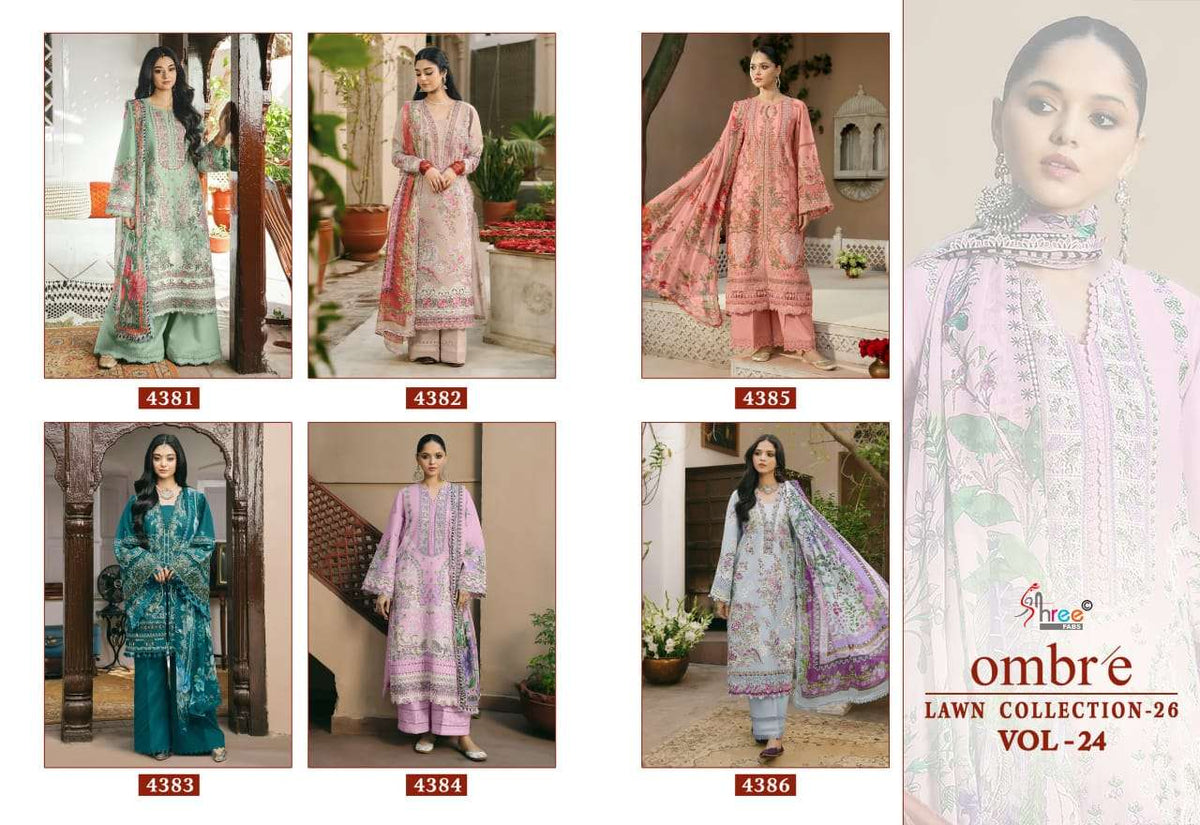 SHREE FAB OMBRE LAWN COLLECTION VOL-24 Cotton Printed Pakistani Suit
