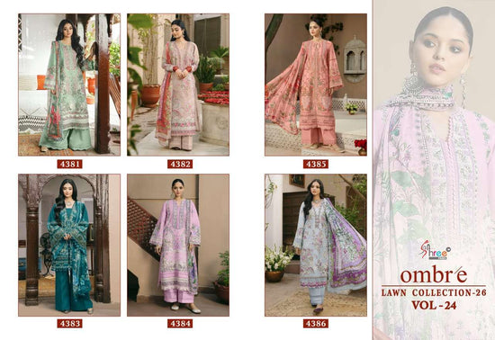 SHREE FAB OMBRE LAWN COLLECTION VOL-24 Cotton Printed Pakistani Suit