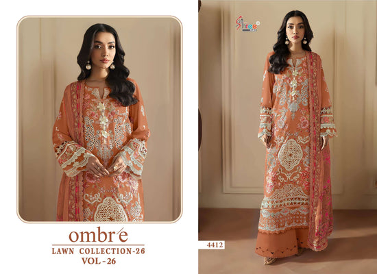Shree Fab Ombre Lawn Collection Vol-26 Cotton Pakistani Suit