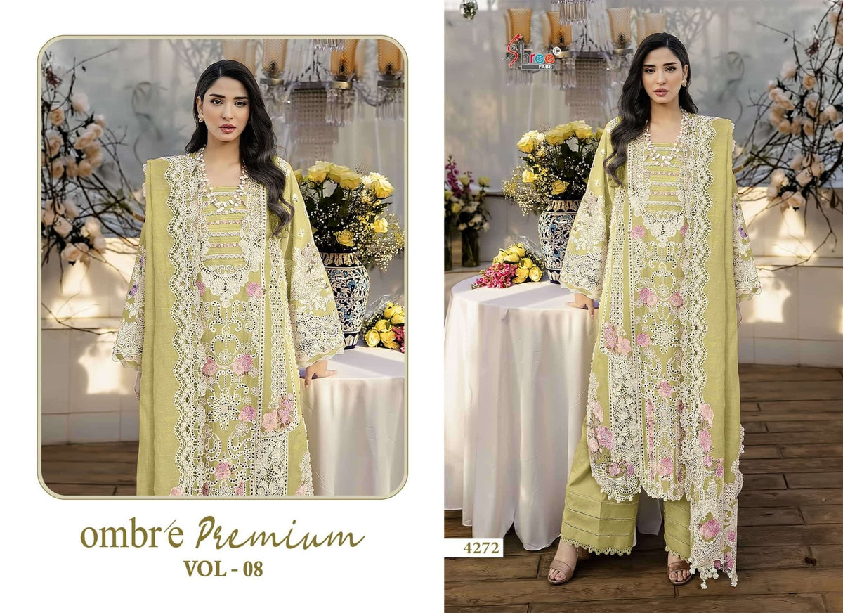 SHREE FAB OMBRE PREMIUM VOL - 08 Cotton Pakistani Suit - Amrah Wholesale