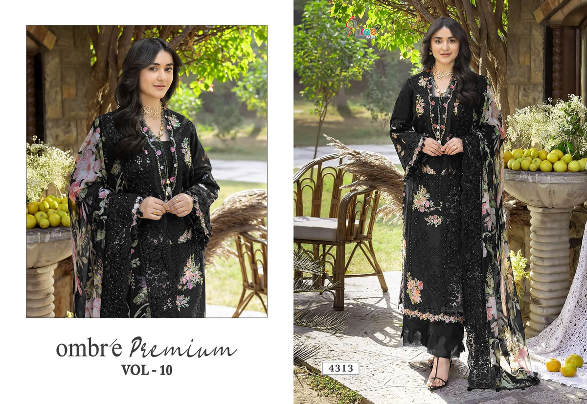 SHREE FAB OMBRE PREMIUM VOL - 10 Cotton Pakistani Suit Wholesale Surat India - Amrah Wholesale